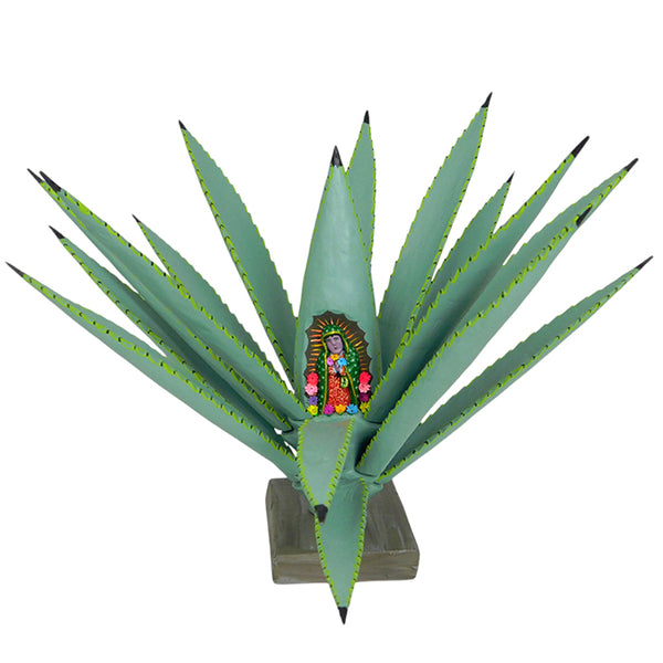 Gabino Reyes: Our Lady of Guadalupe Agave Woodcarving