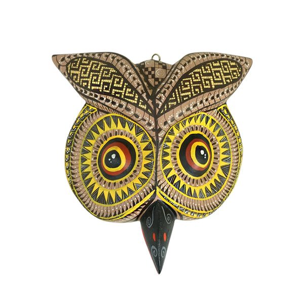 Antonio Xuana: Owl Mask Woodcarving