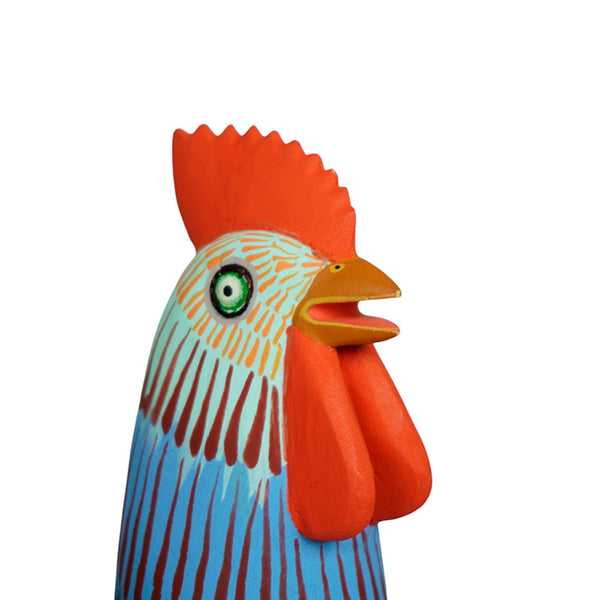 Avelino Perez: Large Rooster Woodcarving