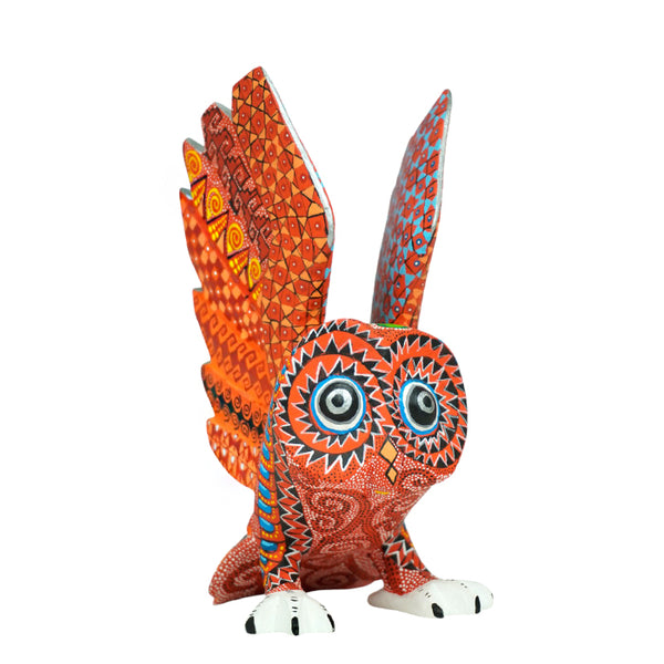 Bertha Cruz: Owl Woodcarving