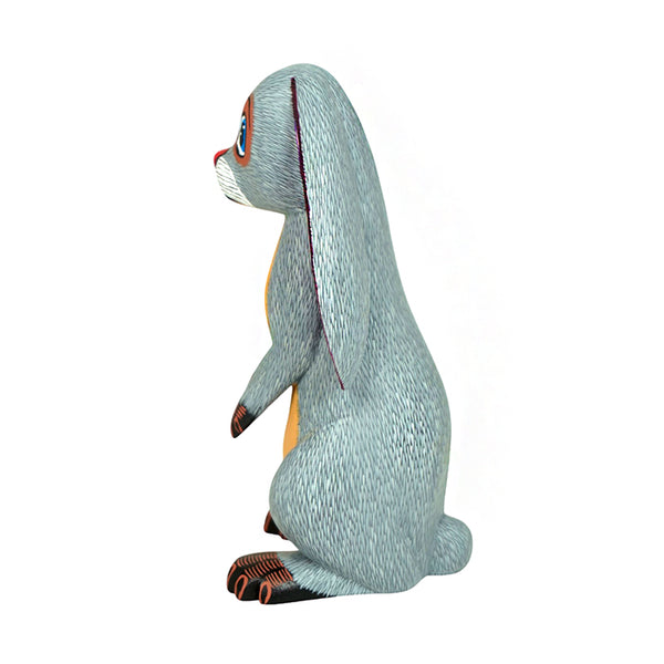 Demetrio Cortes: Bashful Rabbit Woodcarving