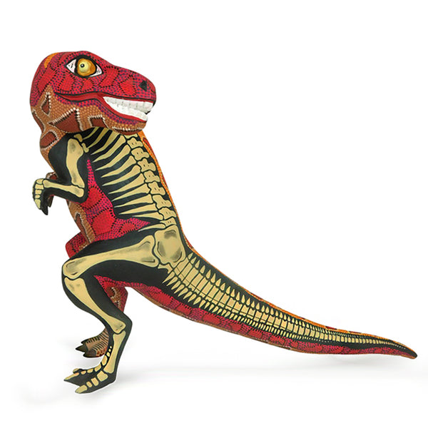 Eleazar Morales: T-Rex Skeleton Woodcarving