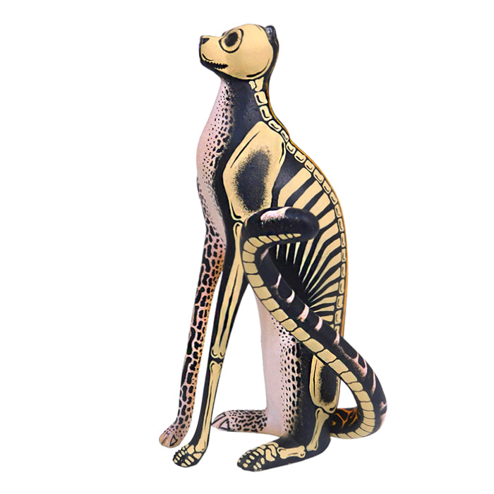 Eleazar Morales: Skeleton Cheetah Sculpture