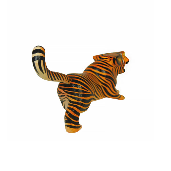 Faviola Fabian: Little Tiger Woodcarving