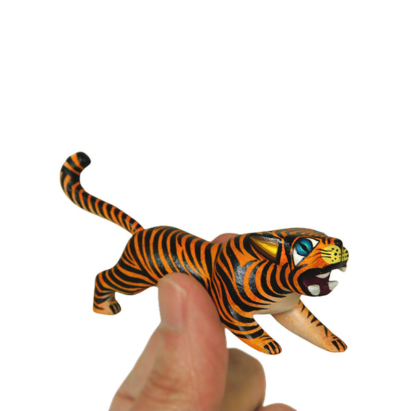 Faviola Fabian: Little Tiger Woodcarving