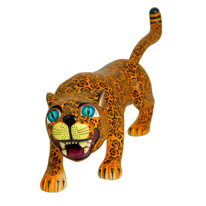 Faviola Fabian: Leopard Woodcarving