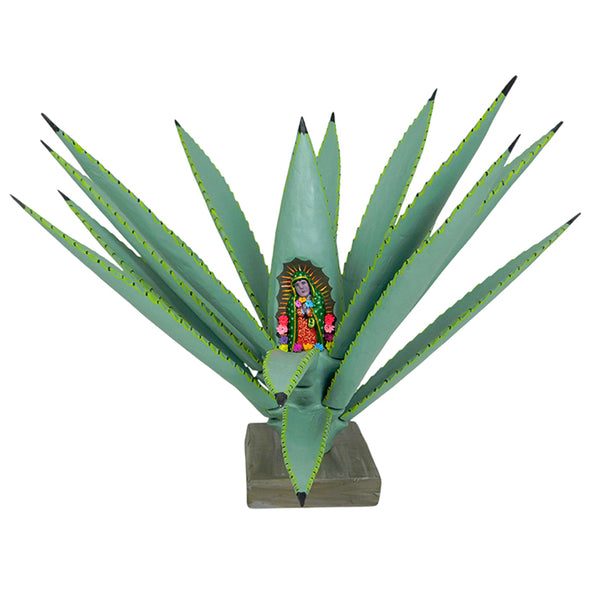 Gabino Reyes: Our Lady of Guadalupe Agave Woodcarving