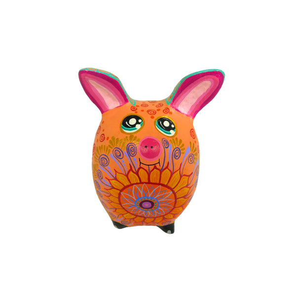 Gabriela Hernandez: Little Pig Woodcarving