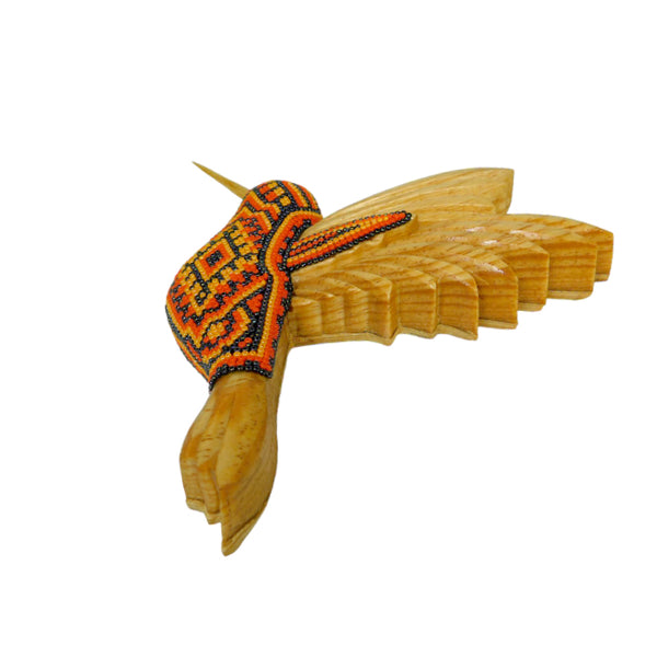 Huichol: Wall Hanging Hummingbird Beaded Art