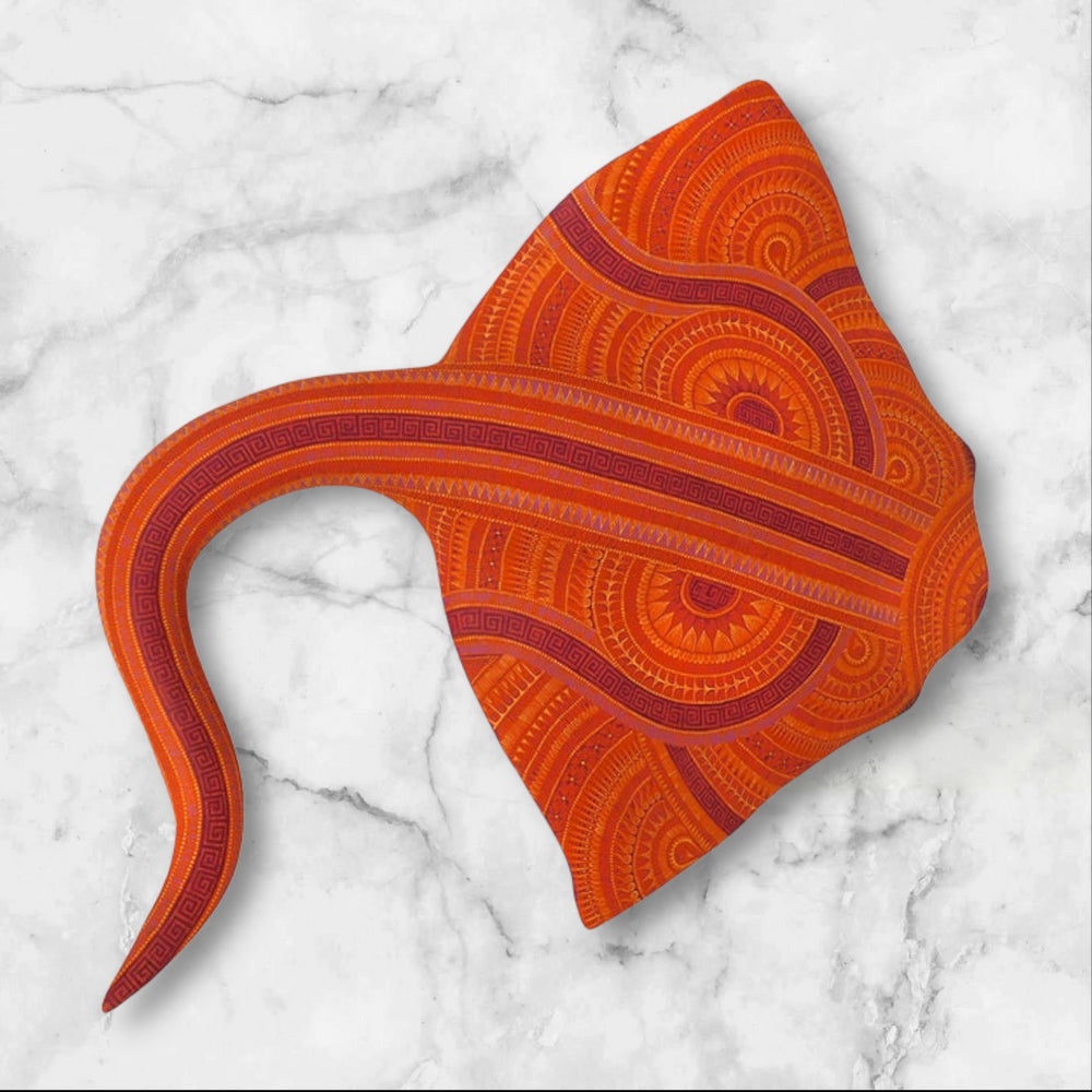 Rocio Fabian: Stingray Woodcarving