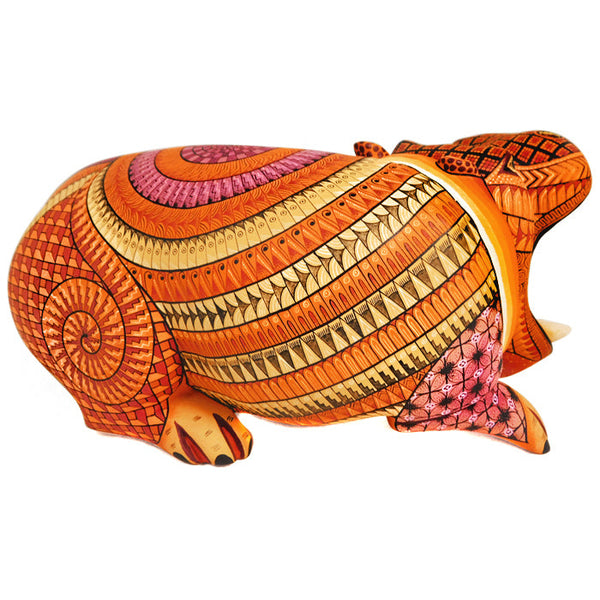 ON SALE Isabel Fabian: Spectacular Hippopotamus Alebrije Woodcarving