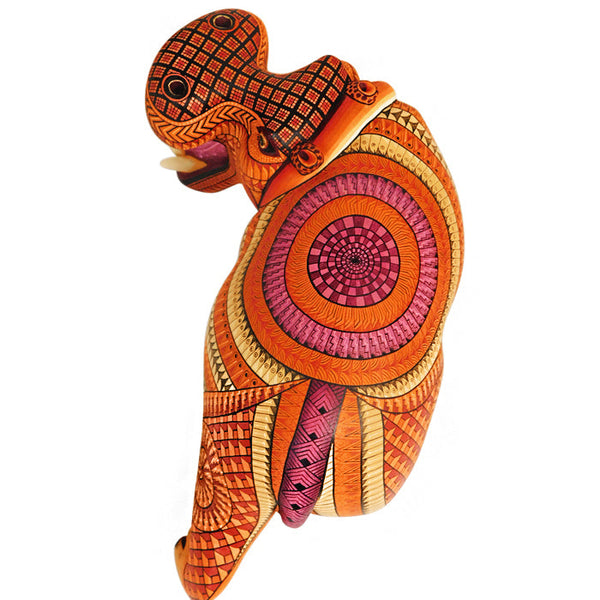 ON SALE Isabel Fabian: Spectacular Hippopotamus Alebrije Woodcarving