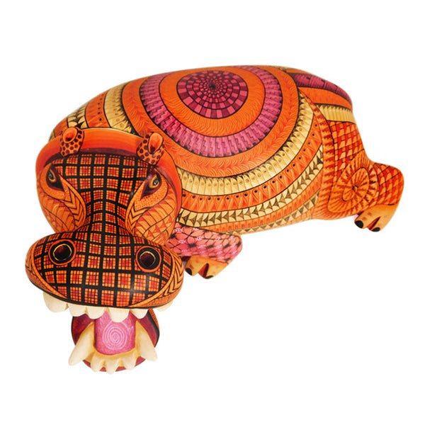 ON SALE Isabel Fabian: Spectacular Hippopotamus Alebrije Woodcarving