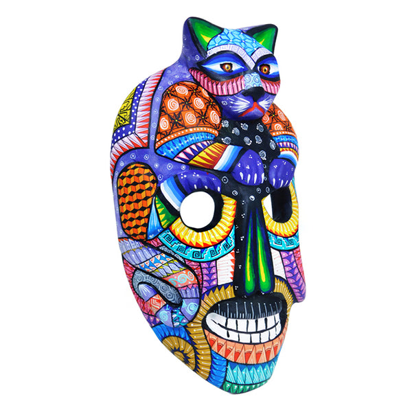 Julia Fuentes: PreColumbian Cat Wall Hanging Mask