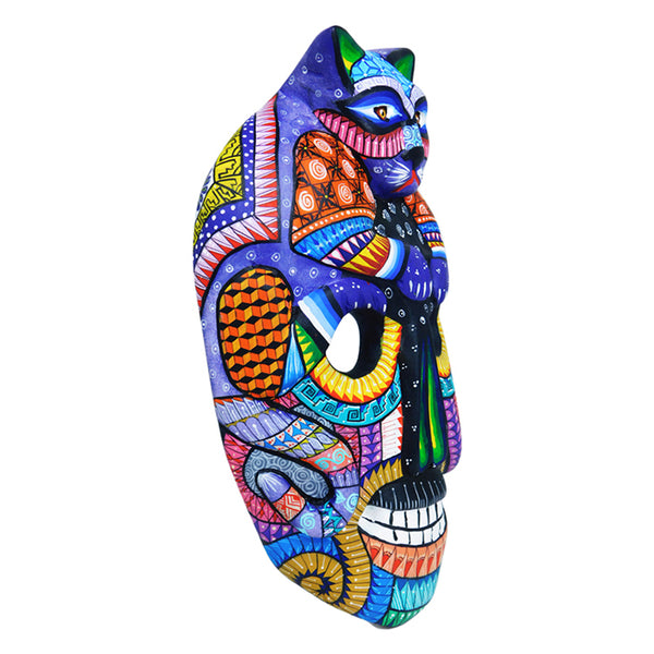 Julia Fuentes: PreColumbian Cat Wall Hanging Mask