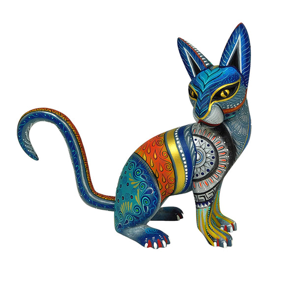 Laura Hernandez: Regal Cat Woodcarving