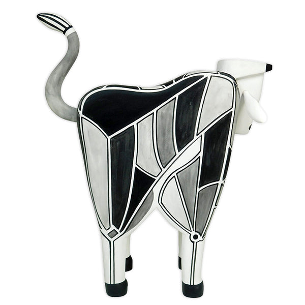 Luis Pablo: Fine Art Cubist Bull Sculpture