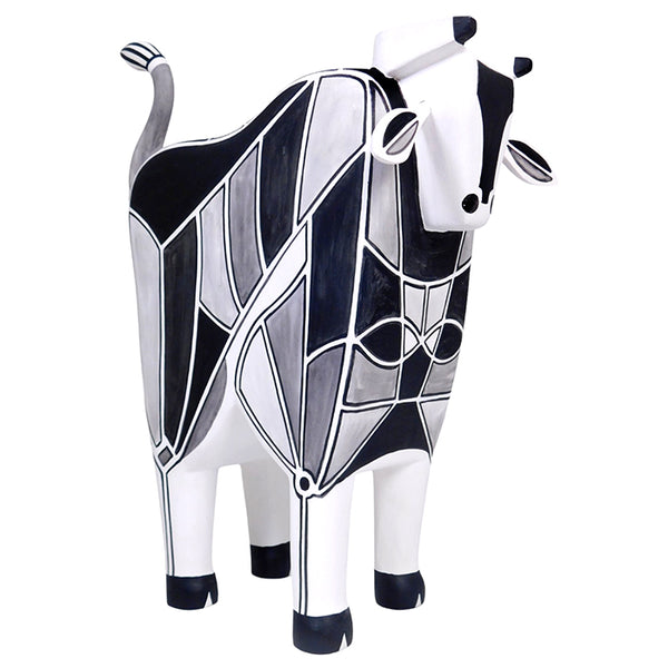 Luis Pablo: Fine Art Cubist Bull Sculpture