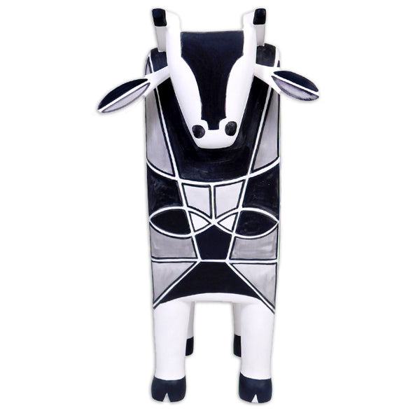 Luis Pablo: Fine Art Cubist Bull Sculpture