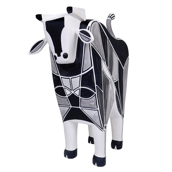 Luis Pablo: Fine Art Cubist Bull Sculpture