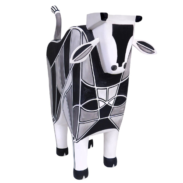 Luis Pablo: Fine Art Cubist Bull Sculpture