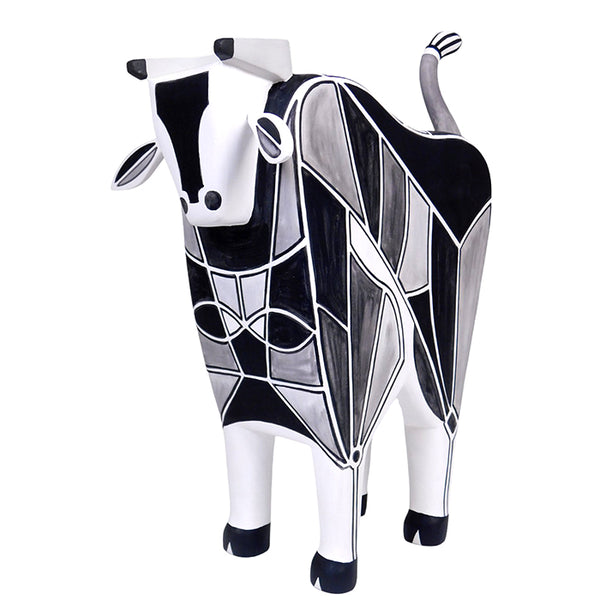 Luis Pablo: Fine Art Cubist Bull Sculpture