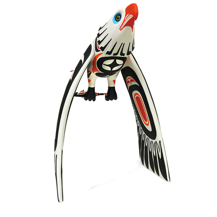 Luis Pablo: Pacific Northwest Eagle & Salmon Woodcarving