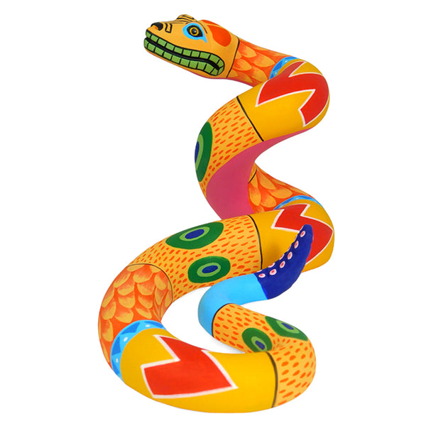 Luis Pablo: Rattlesnake Woodcarving