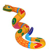 Colorful Oaxacan Woodcarving of a rattlesnake 