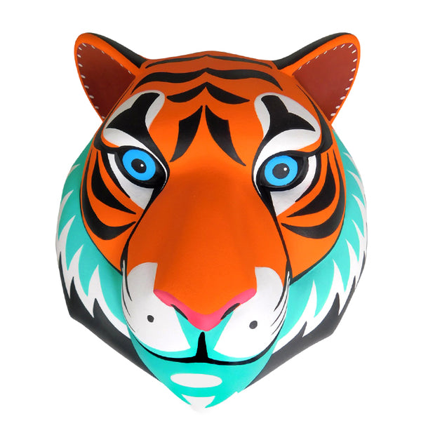 Luis Pablo: Tiger Mask Woodcarving