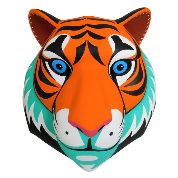 Luis Pablo: Tiger Mask Woodcarving