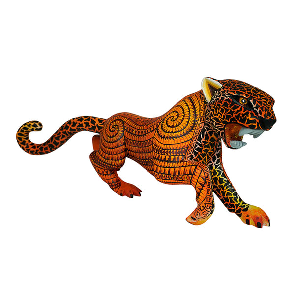 Saul Aragon: Fierce Leopard Woodcarving