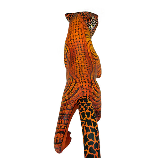 Saul Aragon: Fierce Leopard Woodcarving