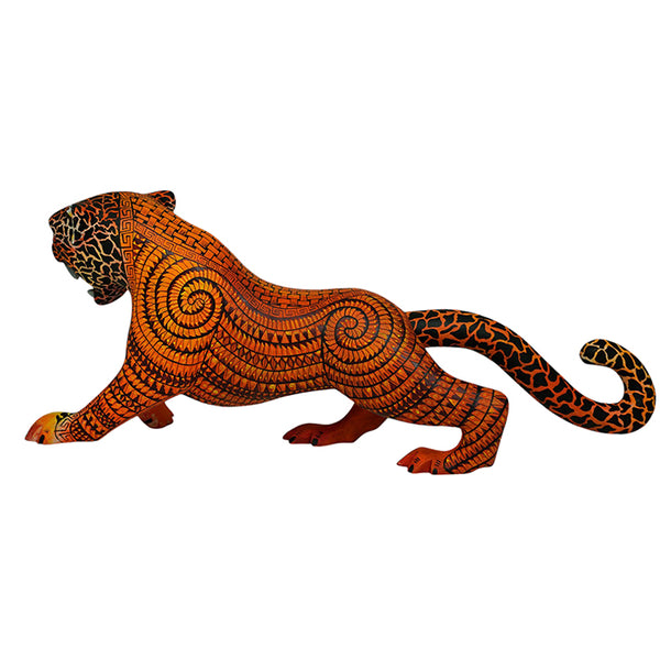 Saul Aragon: Fierce Leopard Woodcarving