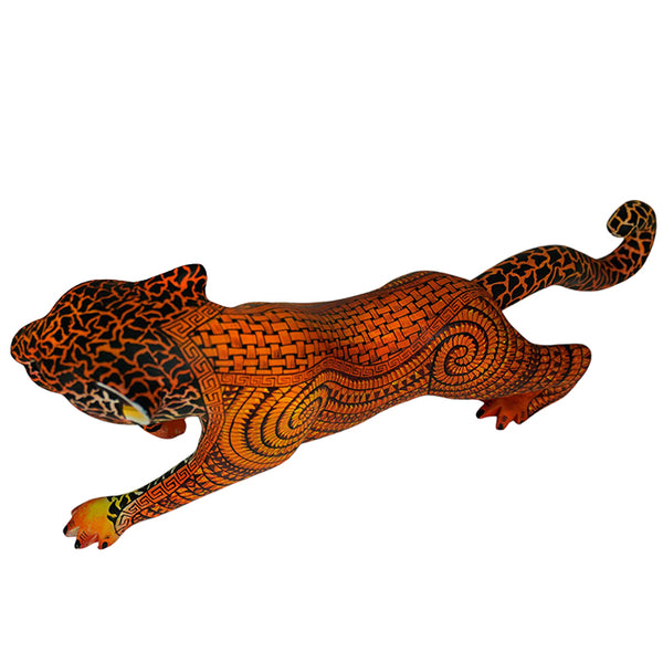 Saul Aragon: Fierce Leopard Woodcarving