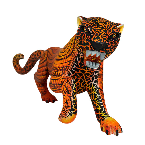 Alebrije woodcarving of a leopard