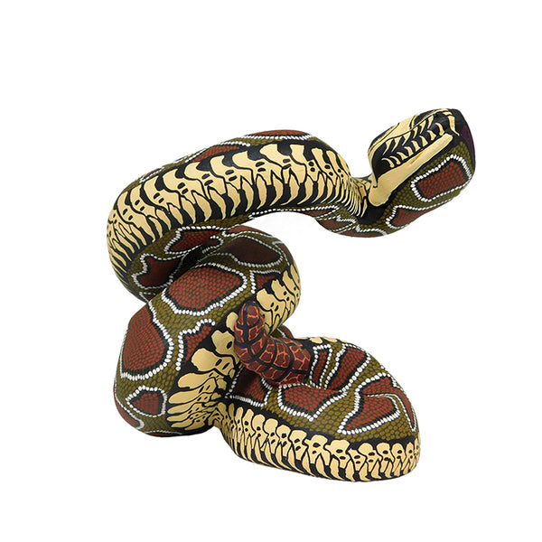 Eleazar Morales: Rattlesnake Skeleton Woodcarving