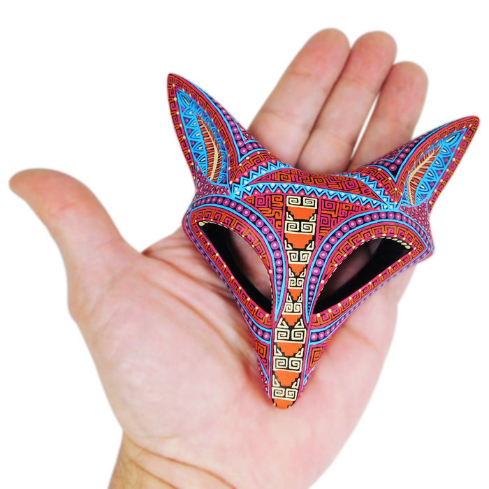 Little fox mask handmade in Oaxaca