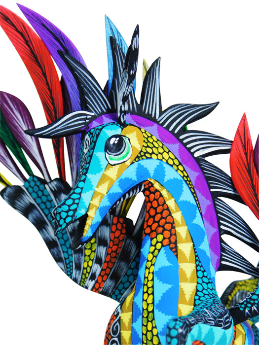 Tribus Mixes: Beautiful Pegasus Alebrije Sculpture