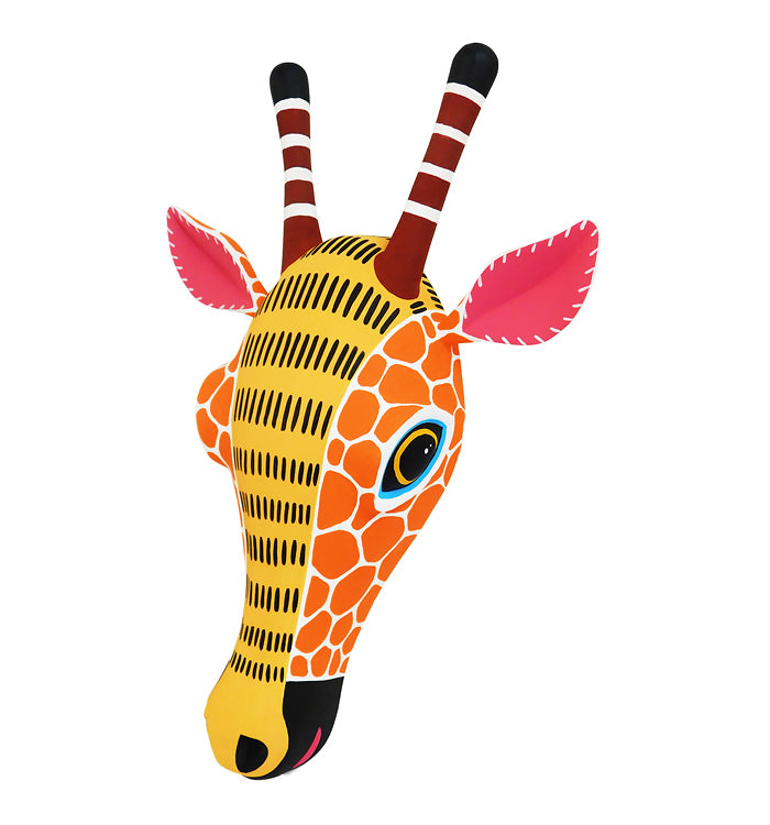 Oaxacan Woodcarving: Large Giraffe Mask | Sandia Folk