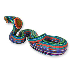 Manuel Cruz: Superb Cobra Alebrije Sculpture | Sandia Folk